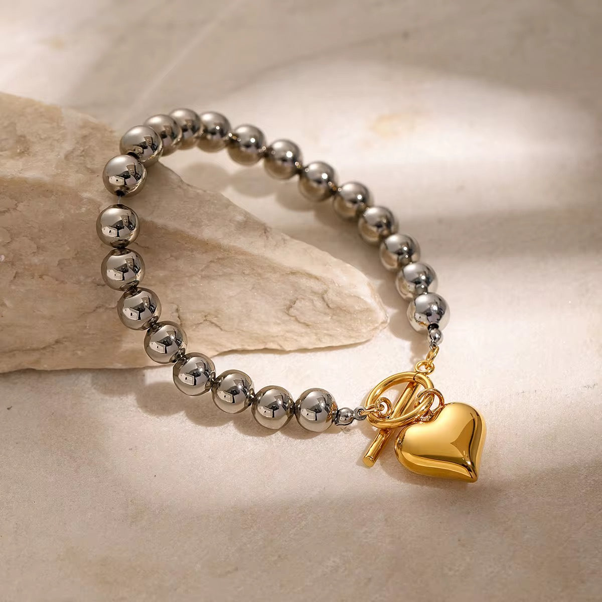Beaded Heart Bracelet