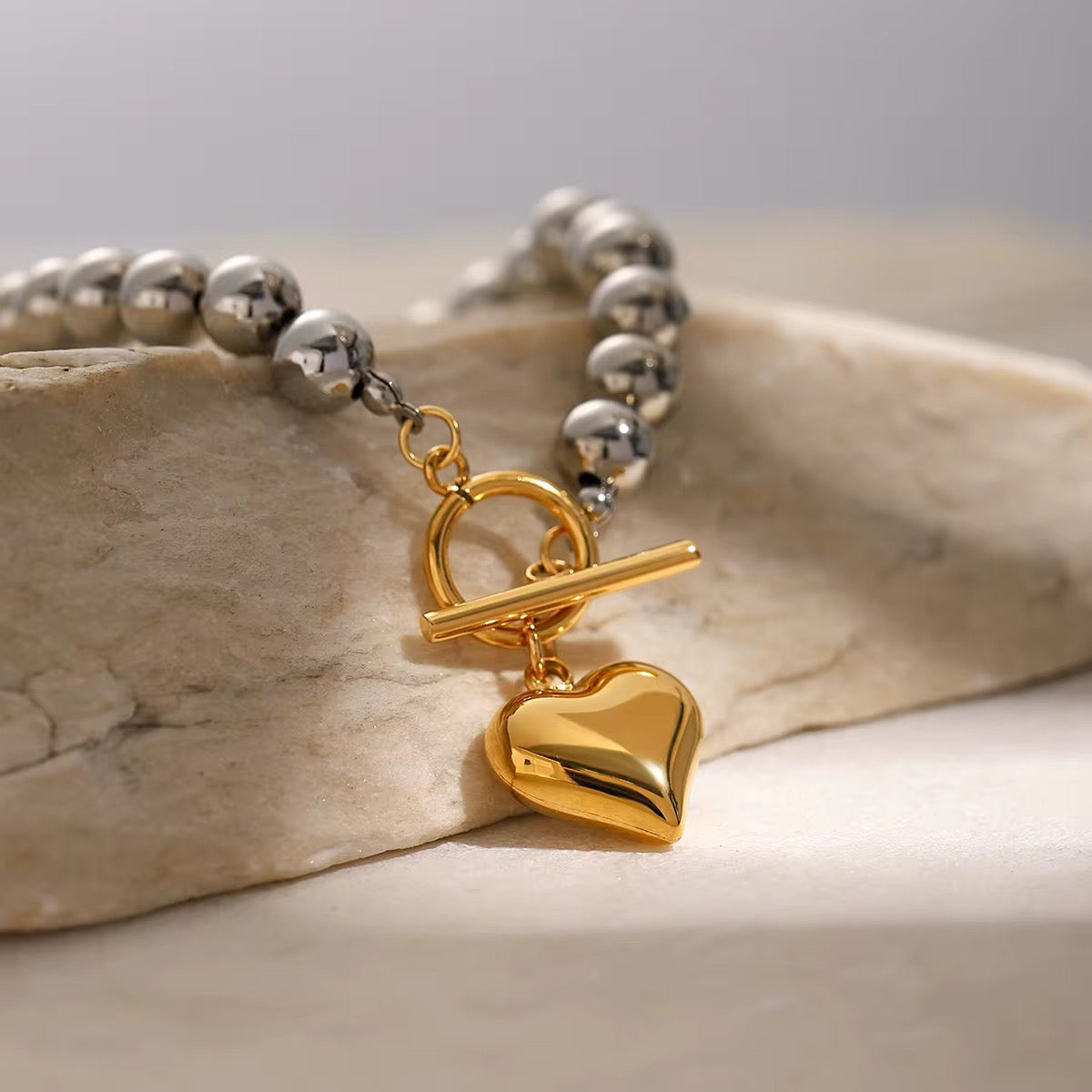 Beaded Heart Bracelet