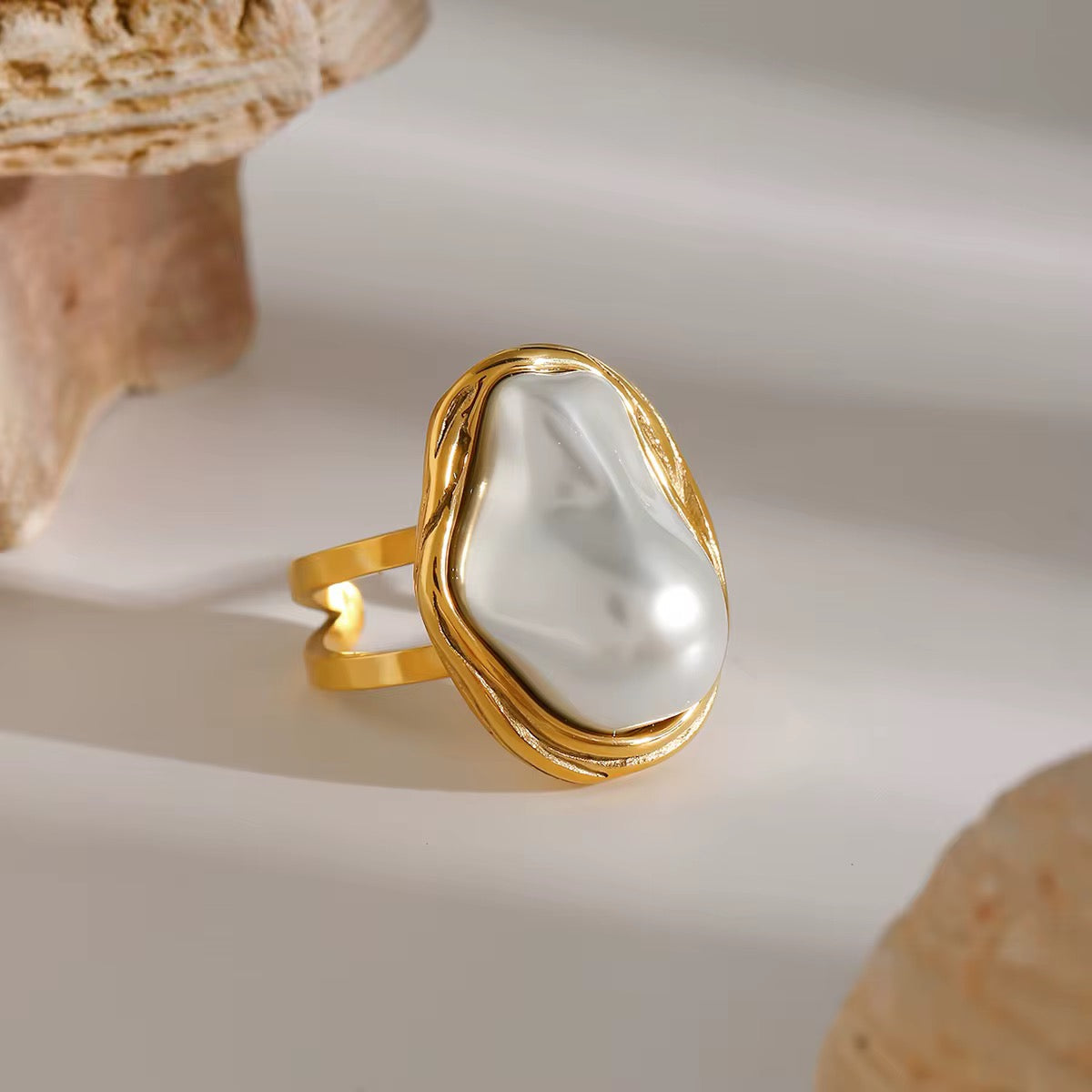 Chunky Pearl Ring
